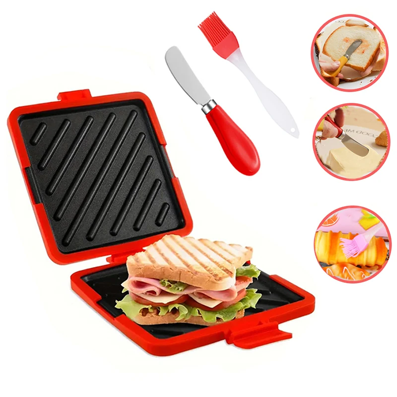 Kitchen Gadgets Set - طقم من 3 قطع: محمصة ساندويتشات