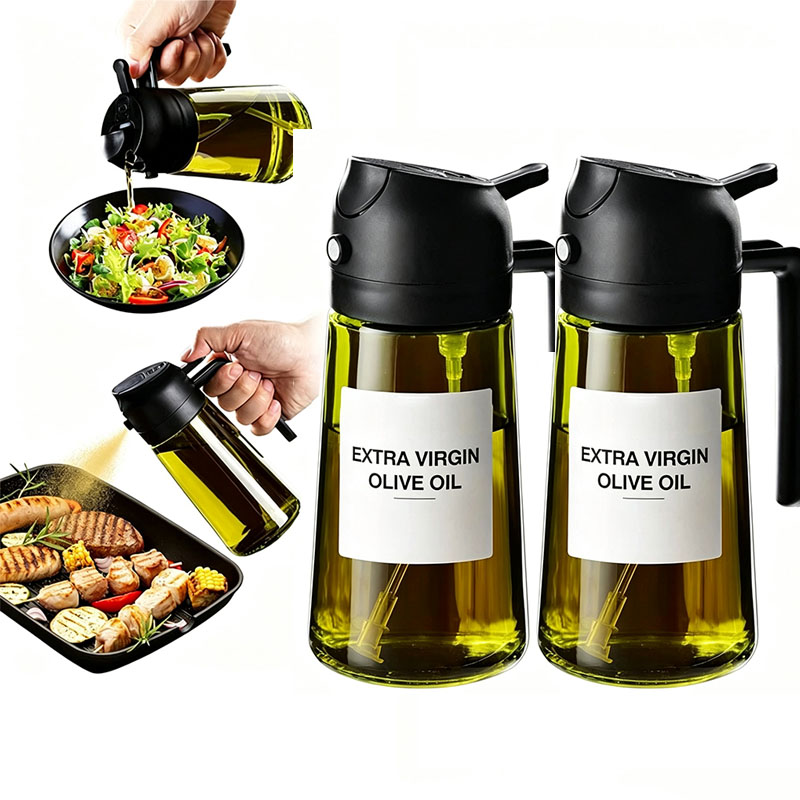 Kitchen Gadgets Green - زجاجة بلاستيكية لتوزيع زيت الزيتون لأدوات