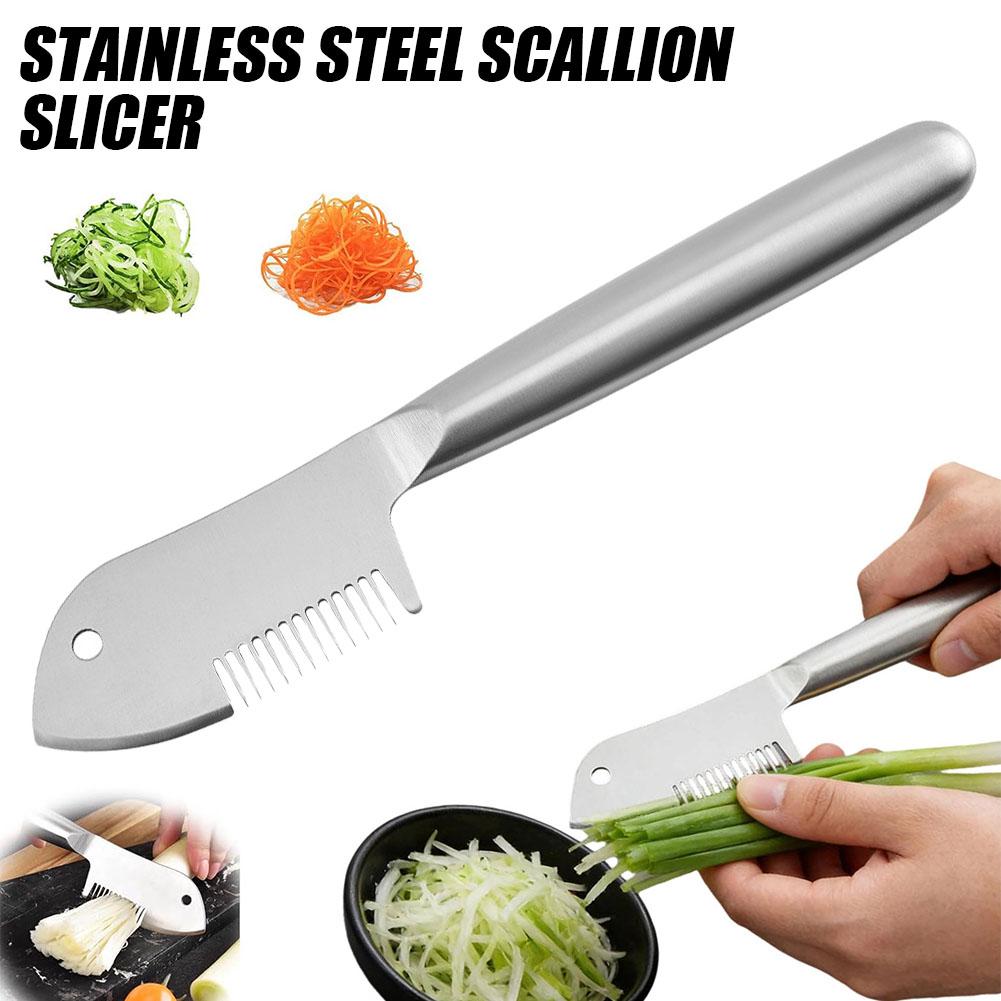 Kitchen Gadgets Green - قطاعة بصل أخضر من الفولاذ المقاوم