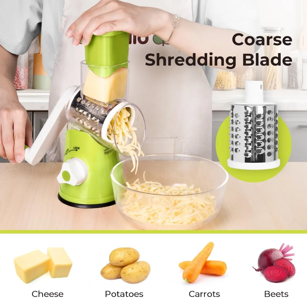 Kitchen Gadgets In China - مبشرة دوارة يدوية للجبن والخضروات قطاعة