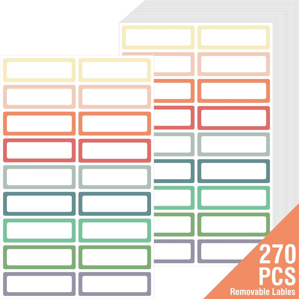 Food Storage Containers - 270 قطعة من الملصقات ذاتية اللصق