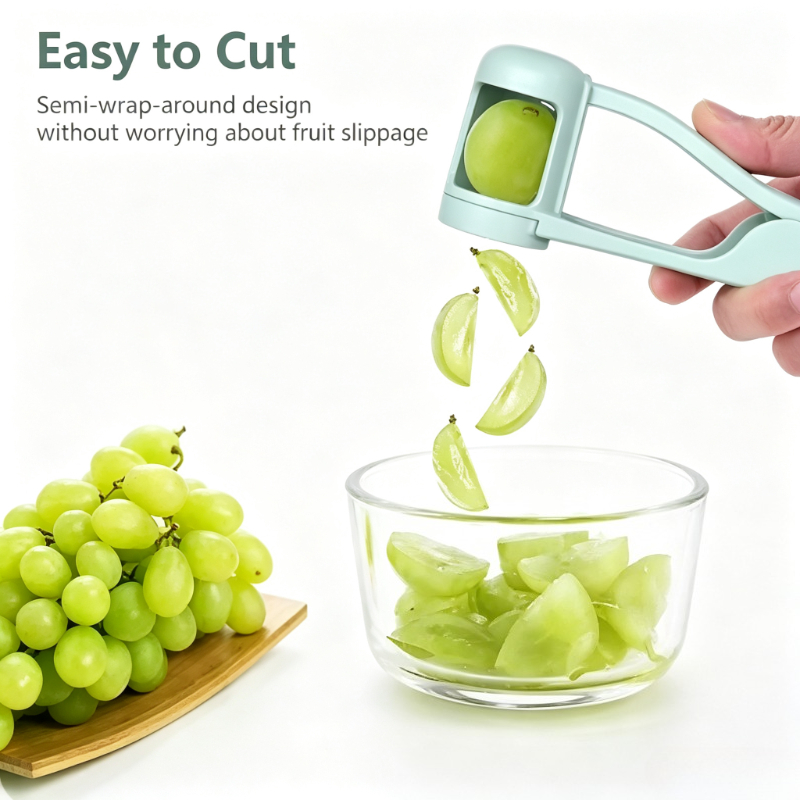 Kitchen Gadgets In China - قطاعة طماطم وعنب وفواكه صغيرة للأطفال،