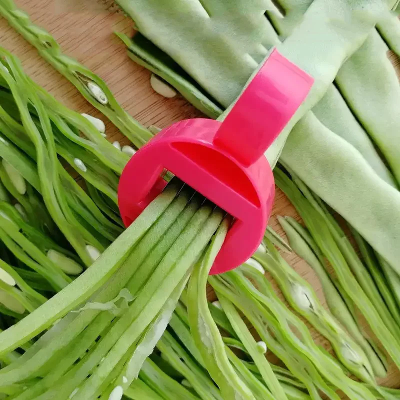 Kitchen Gadgets Green - قطاعة الفول الخضراء قطاعة الفول قطع