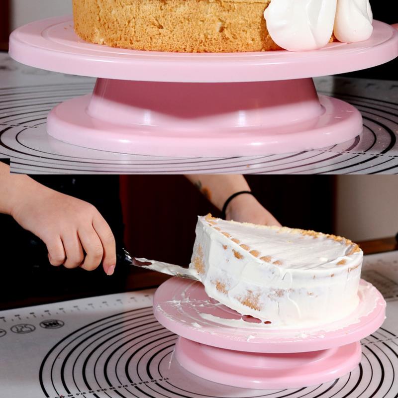 Cake Decorating Turntable - منصة دوارة مضادة للانزلاق لتزيين الكيك