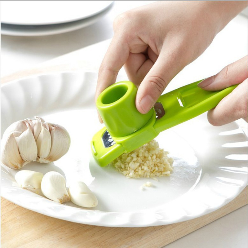 Kitchen Gadgets Green - 1 حزمة مطحنة الثوم الصغيرة الإبداعية