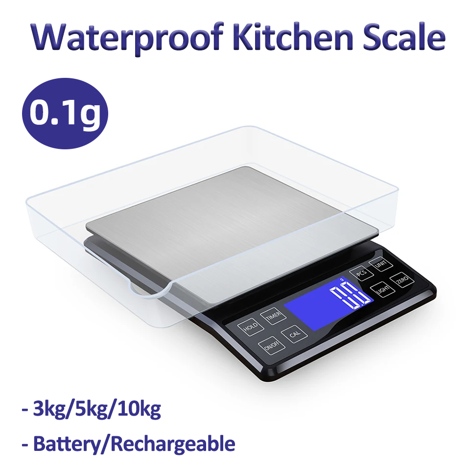 Kitchen Gadgets Electronic - ميزان المطبخ الرقمي 0.1 جرام عالي