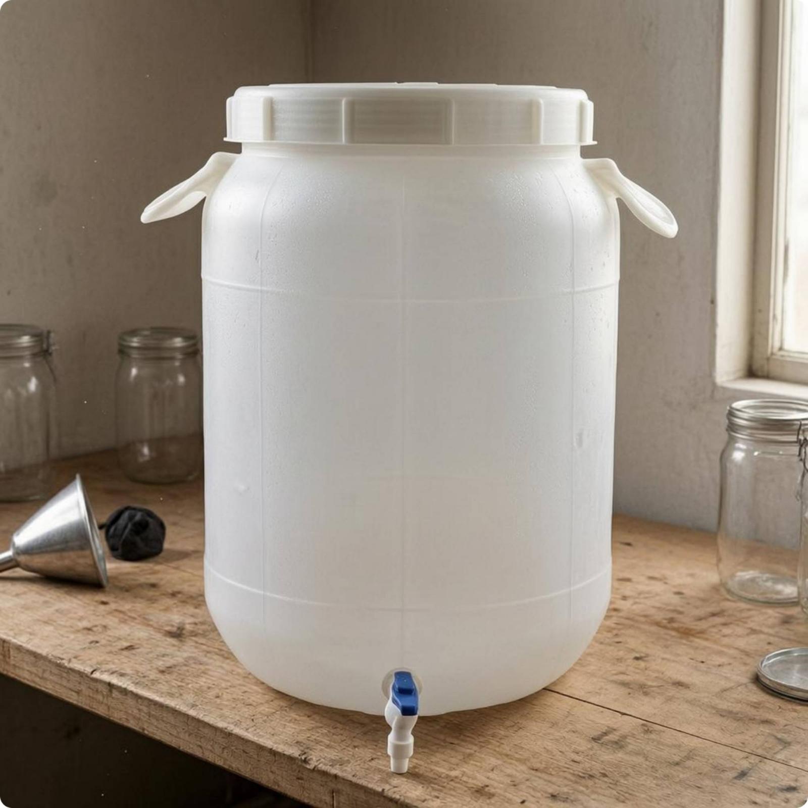Food Storage Containers - برميل تخزين بلاستيكي متين وسميك من