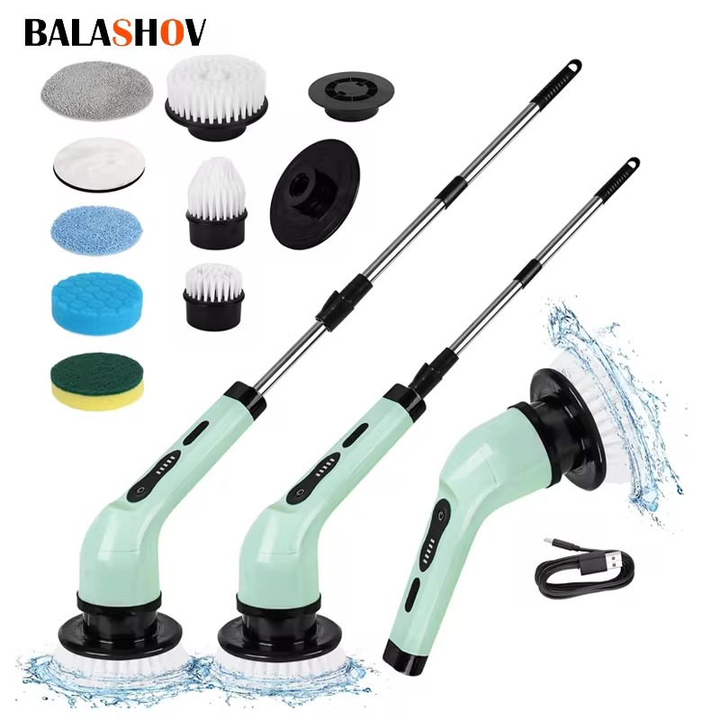 Kitchen Gadgets Electronic - فرشاة تنظيف كهربائية لاسلكية متعددة الوظائف