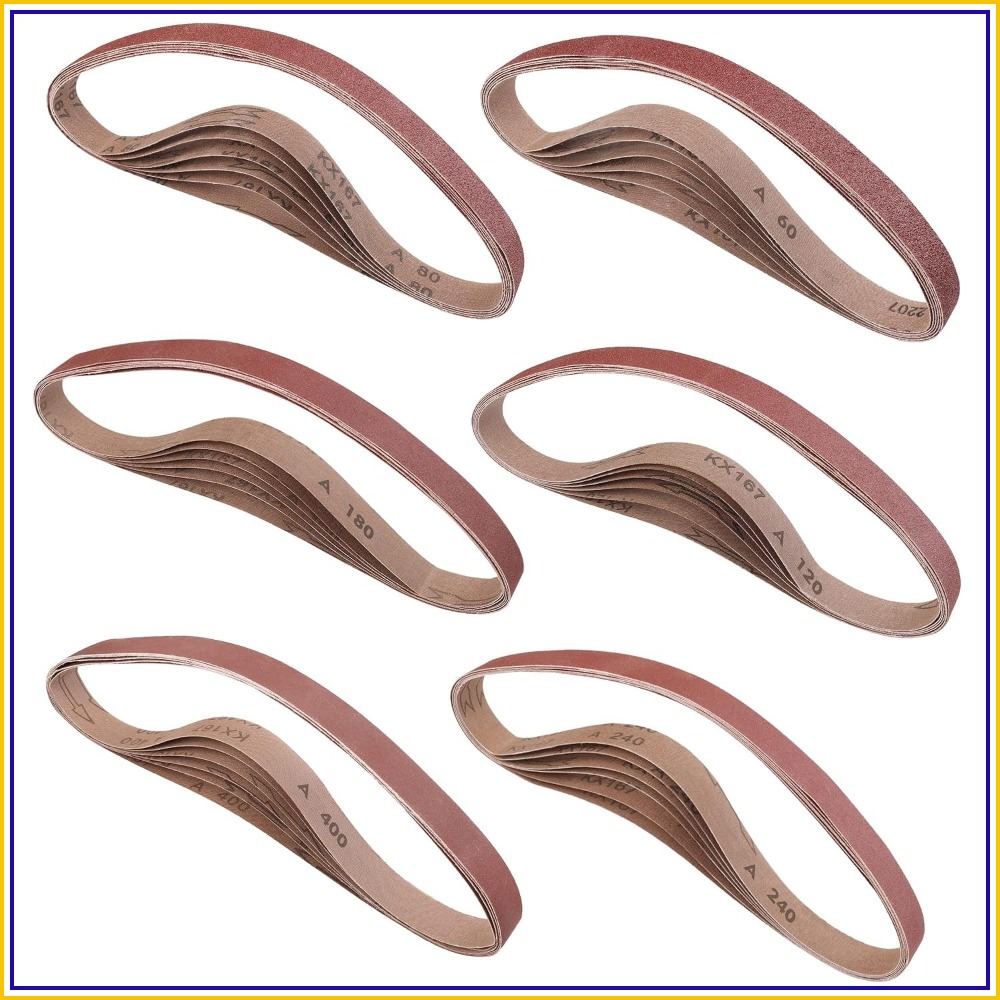 Knife Sharpener - 36 حزمة من أحزمة الصنفرة مقاس