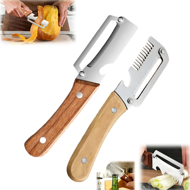 Kitchen Gadgets Green - قطاعة خضروات متعددة الاستخدامات من الفولاذ