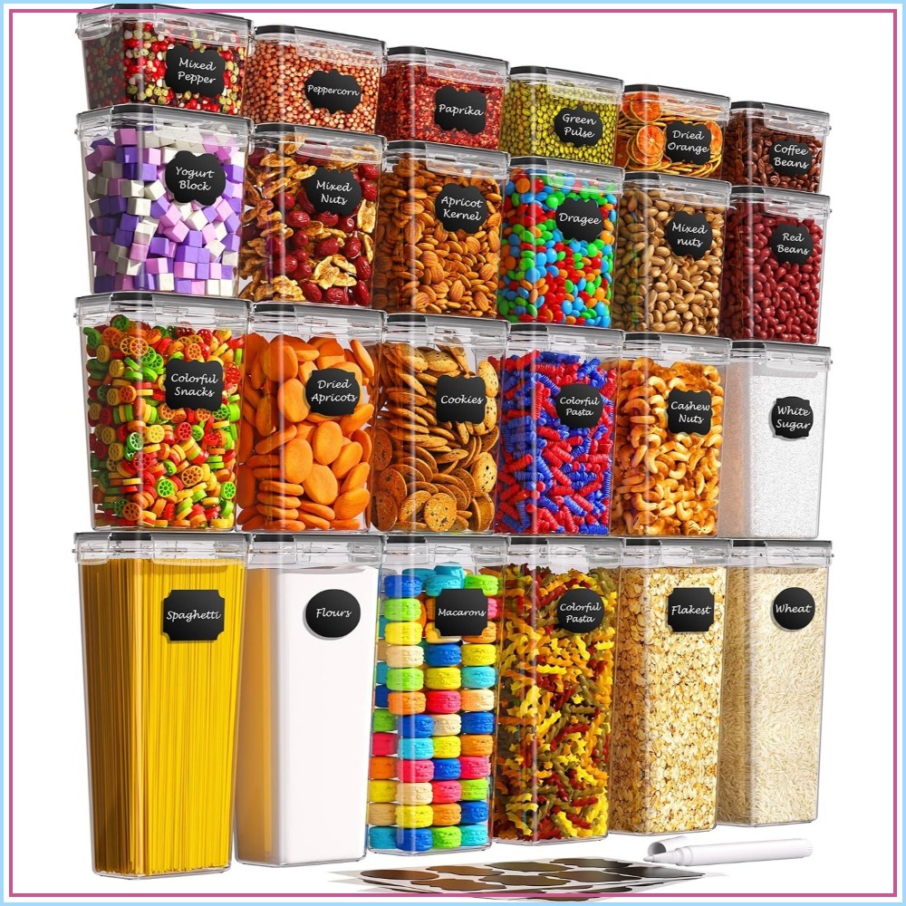 Food Storage Containers - 24 قطعة من حاويات تخزين الطعام