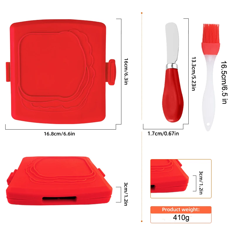 طقم من 3 قطع: محمصة ساندويتشات - مراجعة Kitchen Gadgets Set وسعره