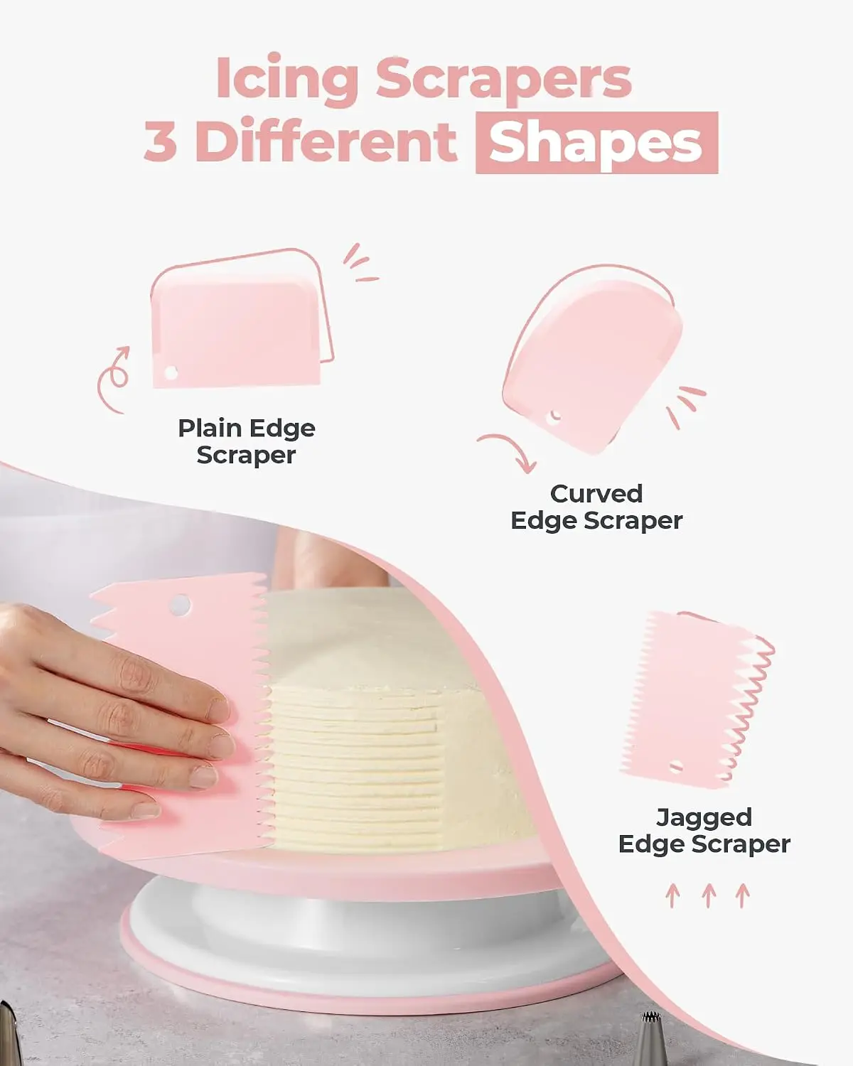 طقم تزيين الكيك 158 قطعة، أدوا - مراجعة Cake Decorating Turntable وسعره