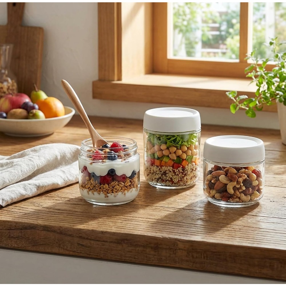 3 عبوات من الأوعية الزجاجية سع - مراجعة Food Storage Containers وسعره