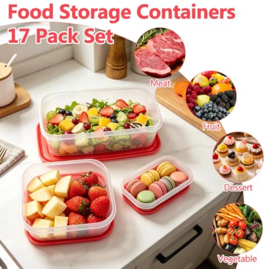 مجموعة تخزين طعام بلاستيكية من - مراجعة Food Storage Containers وسعره