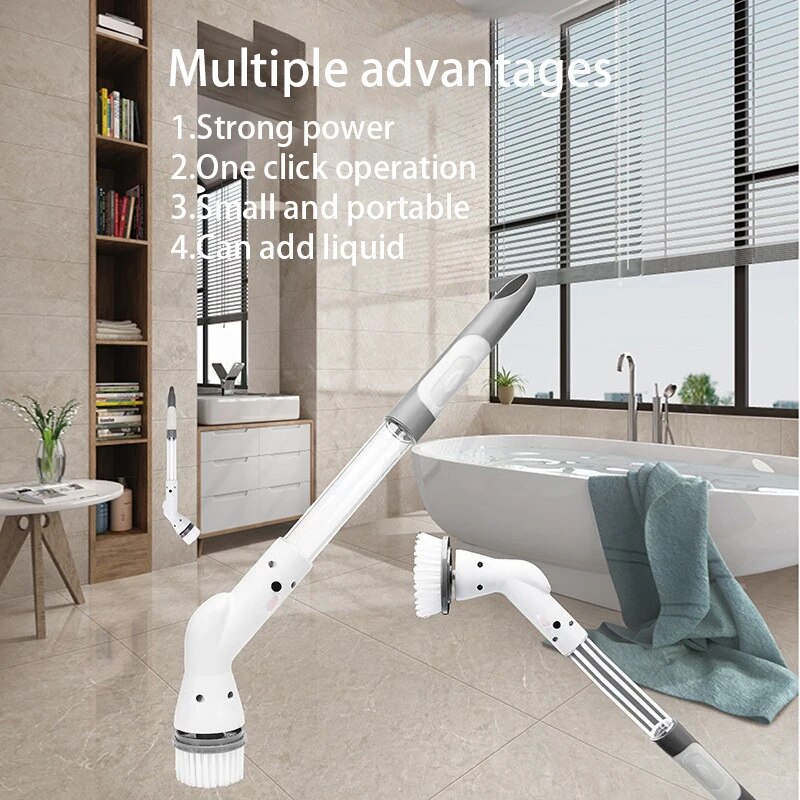 فرشاة تنظيف كهربائية متعددة ال - مراجعة Kitchen Gadgets Electronic وسعره