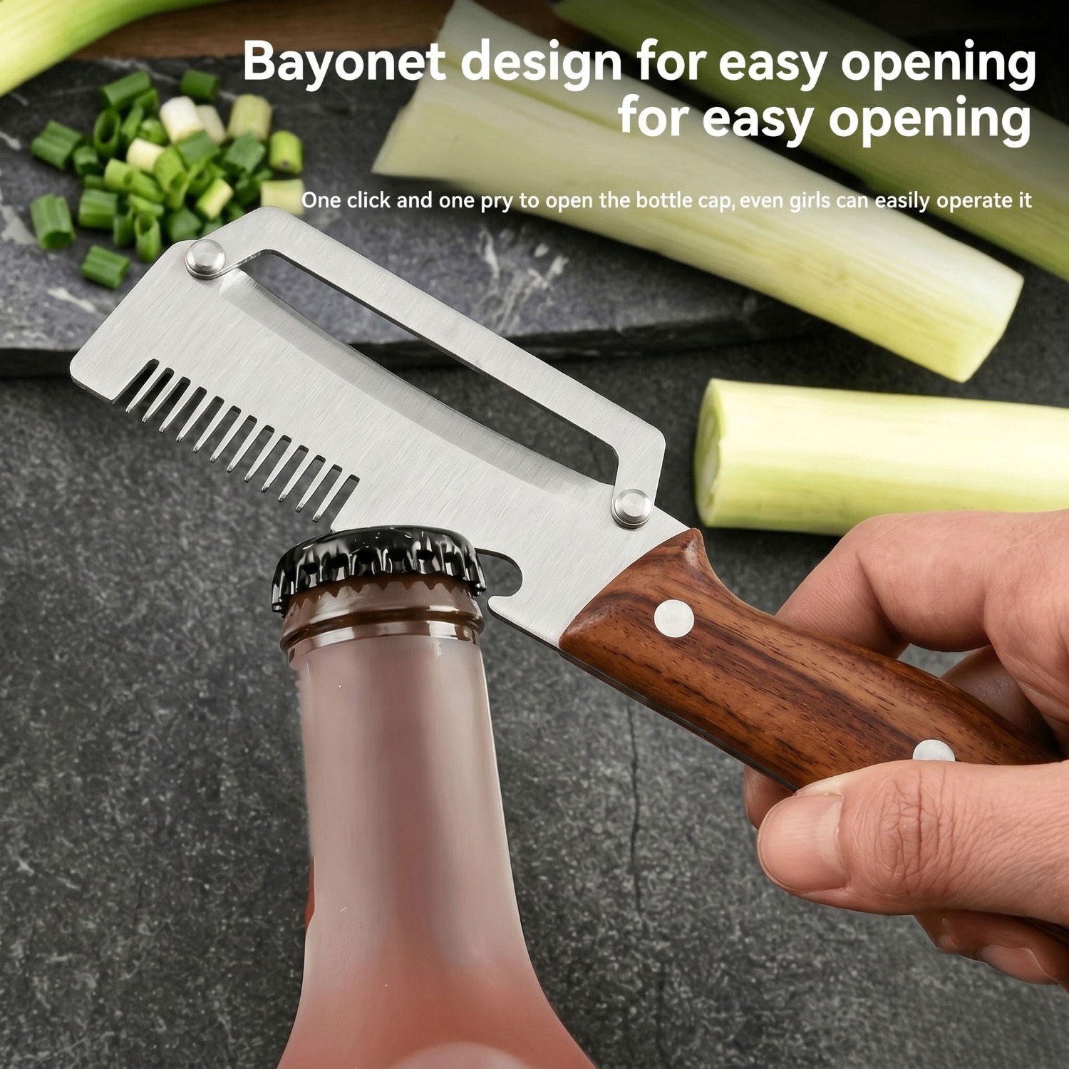 قطاعة البصل الأخضر متعددة الوظ - مراجعة Kitchen Gadgets Green وسعره