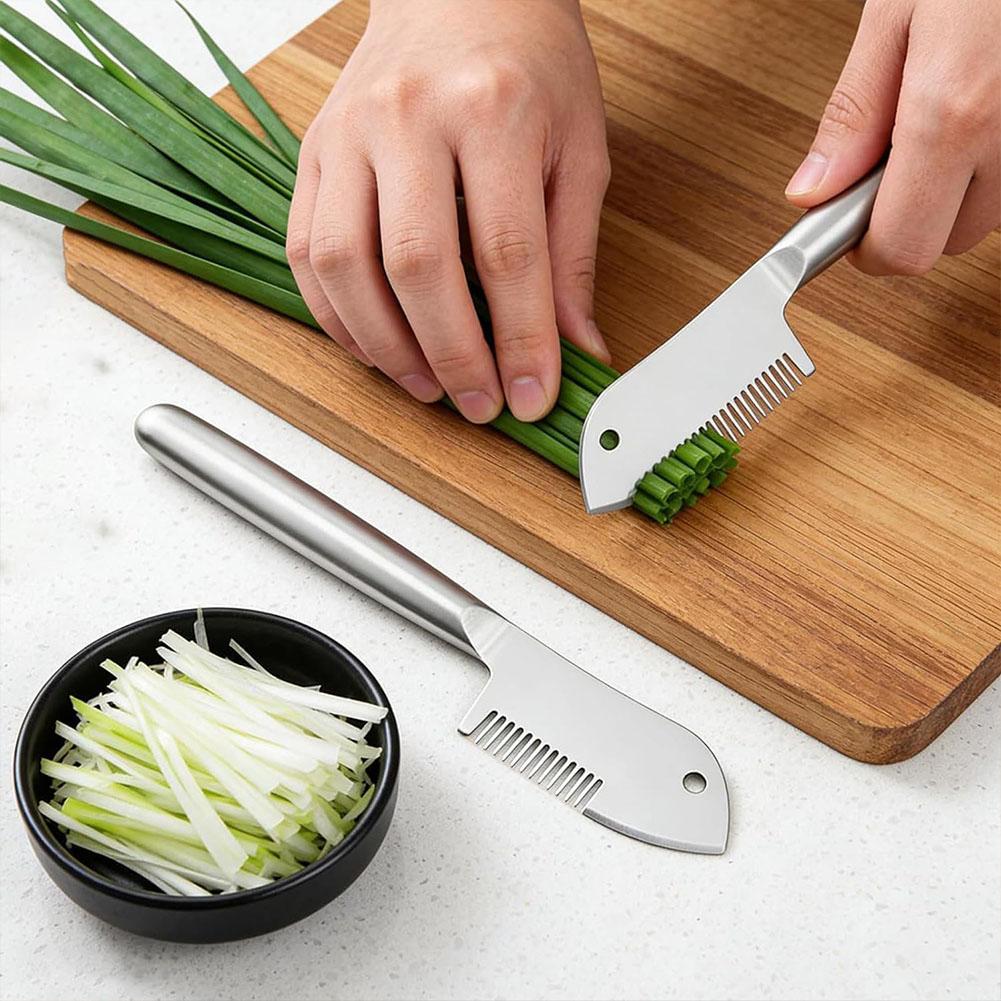 قطاعة بصل أخضر من الفولاذ المق - مراجعة Kitchen Gadgets Green وسعره