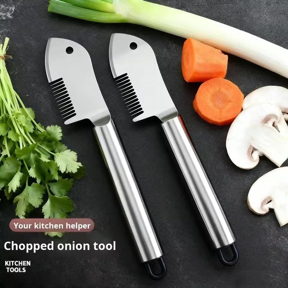 قطاعة بصل أخضر من الفولاذ المق - مراجعة Kitchen Gadgets Green وسعره