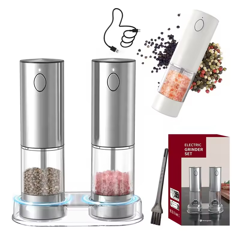 1/2 قطعة مطحنة الملح والفلفل ا - مراجعة Kitchen Gadgets Electric وسعره