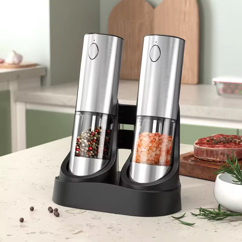 1/2 قطعة مطحنة الملح والفلفل ا - مراجعة Kitchen Gadgets Electric وسعره