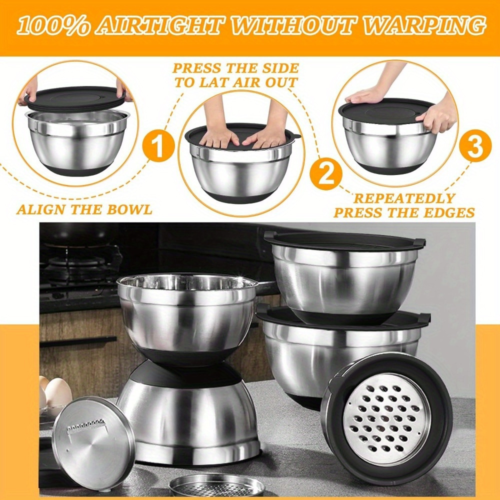 17 قطعة، مجموعة أوعية خلط من ا - مراجعة Kitchen Gadgets Set وسعره