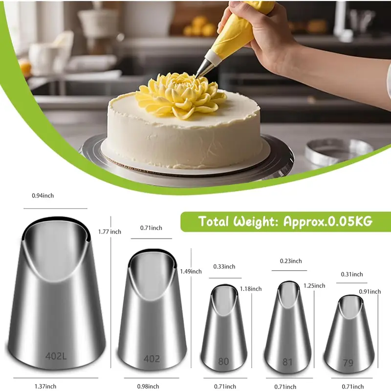 مجموعة من 5 قطع من فوهات التزي - مراجعة Kitchen Gadgets Set وسعره