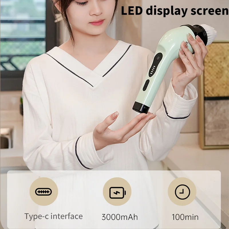فرشاة تنظيف كهربائية 9 في 1، ف - مراجعة Kitchen Gadgets Electric وسعره
