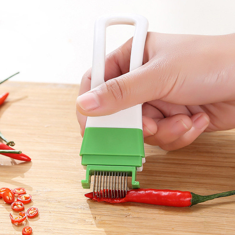 سكين تقطيع البصل الأخضر، أداة  - مراجعة Kitchen Gadgets Green وسعره