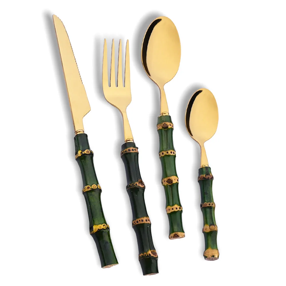 طقم أدوات مائدة من 4 قطع بمقاب - مراجعة Kitchen Gadgets Green وسعره