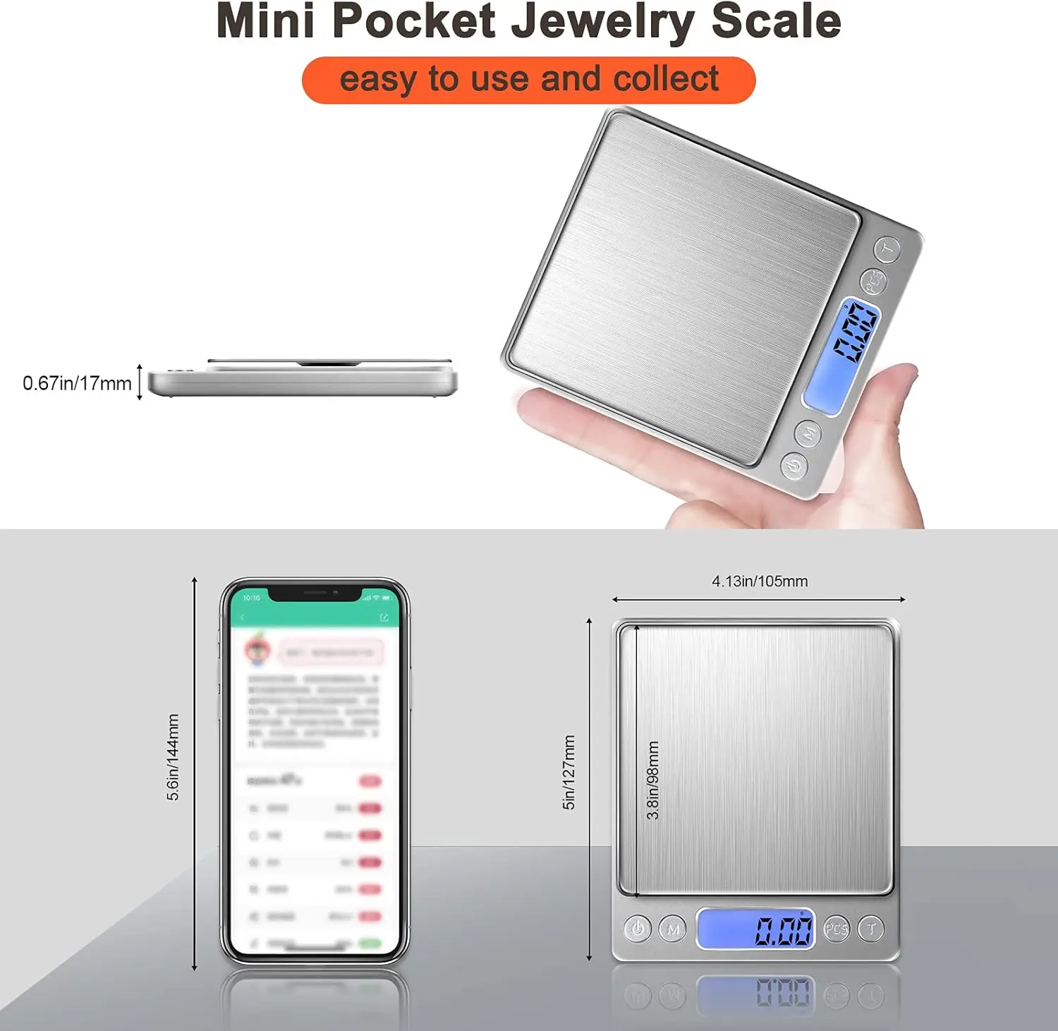 LCD مقياس المجوهرات الرقمية 3  - مراجعة Kitchen Gadgets Electronic وسعره