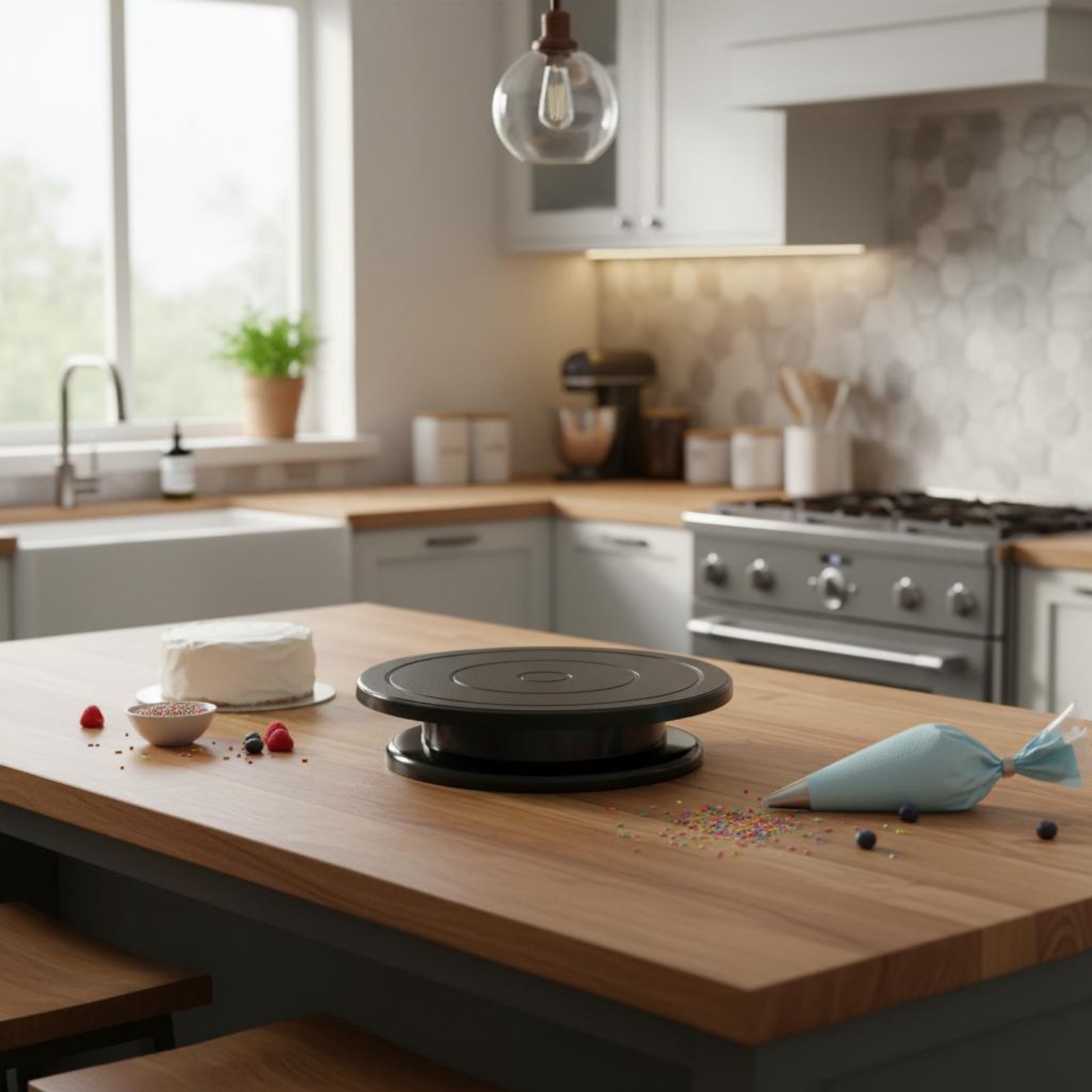 مجموعة قاعدة دوارة للكيك فلويد - مراجعة Cake Decorating Turntable وسعره