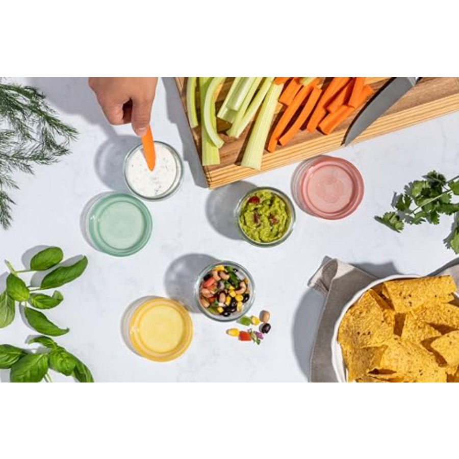 أطقم زجاجية لحفظ الطعام بألوان - مراجعة Food Storage Containers وسعره