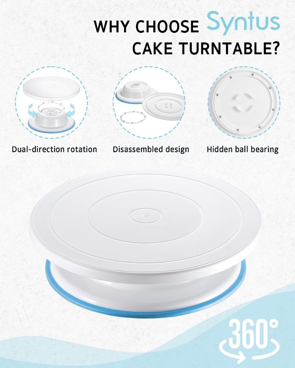 طقم تزيين الكيك مكون من 65 قطع - مراجعة Cake Decorating Turntable وسعره