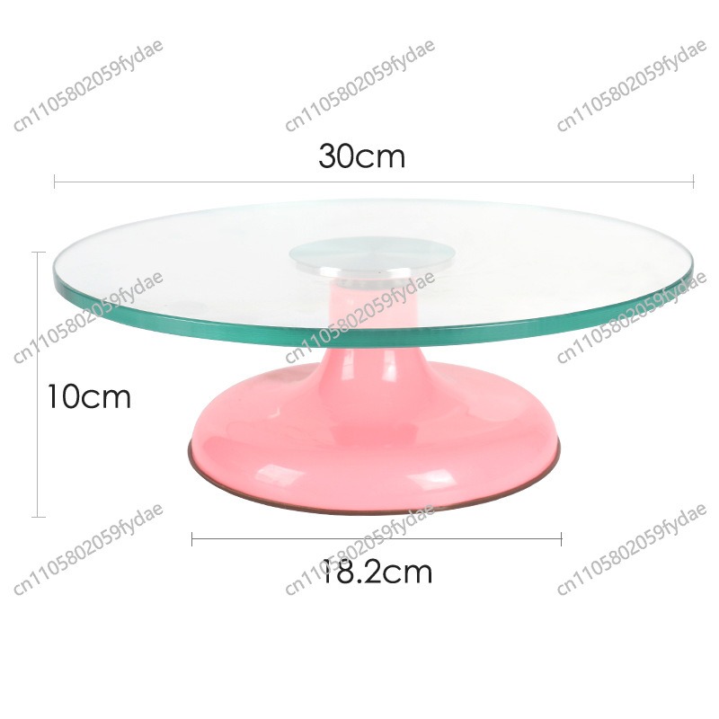 قالب كيك دوار زخرفي من الزجاج  - مراجعة Cake Decorating Turntable وسعره