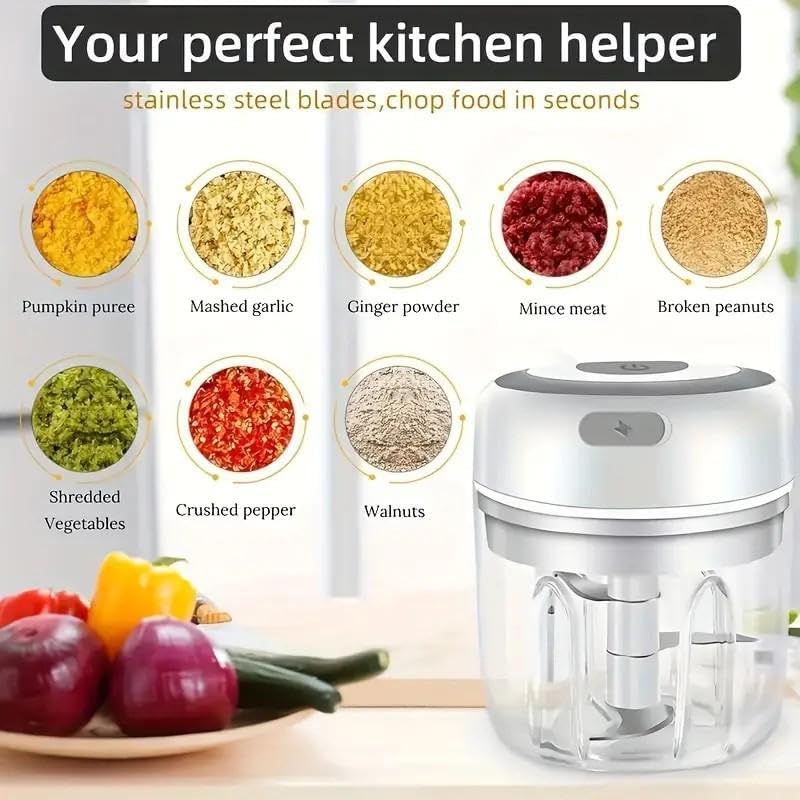مفرمة ثوم كهربائية لاسلكية صغي - مراجعة Kitchen Gadgets Electric وسعره