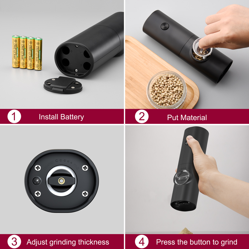 مطحنة فلفل وملح كهربائية CROSI - مراجعة Kitchen Gadgets Electric وسعره